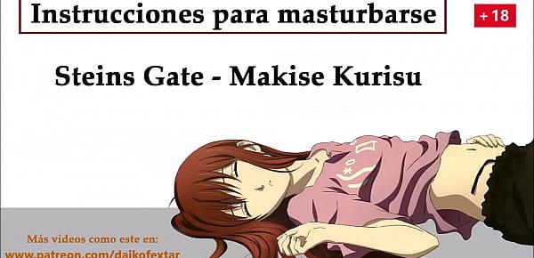  JOI hentai en español con Kurisu de Steins Gate, un experimento especial.